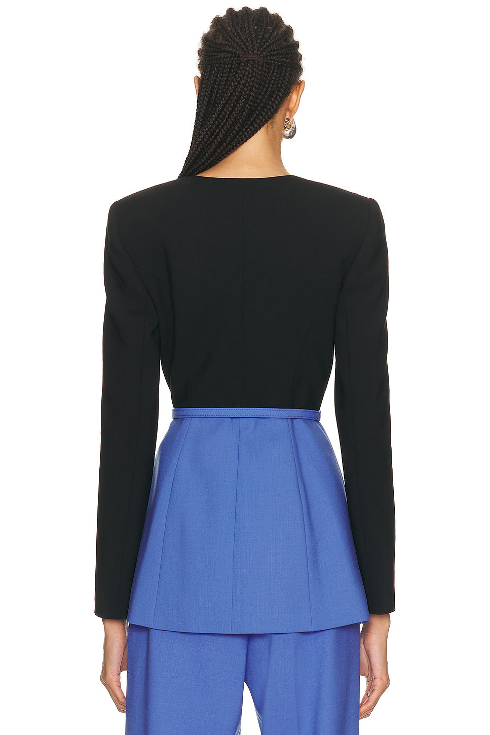 Belted Crewneck Jacket