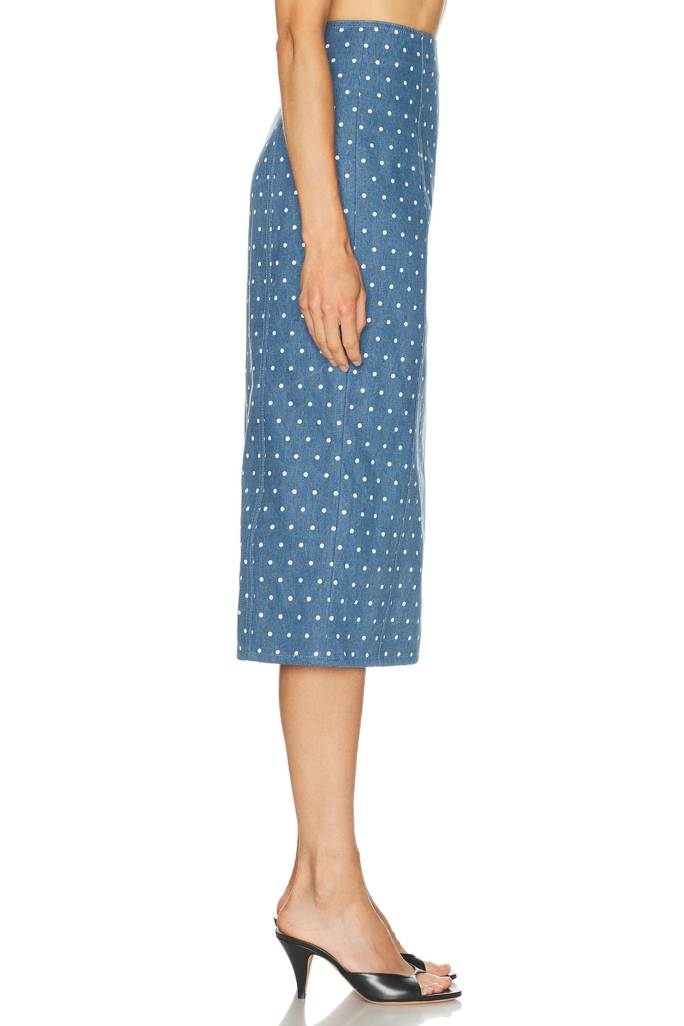 High Waisted Midi Skirt