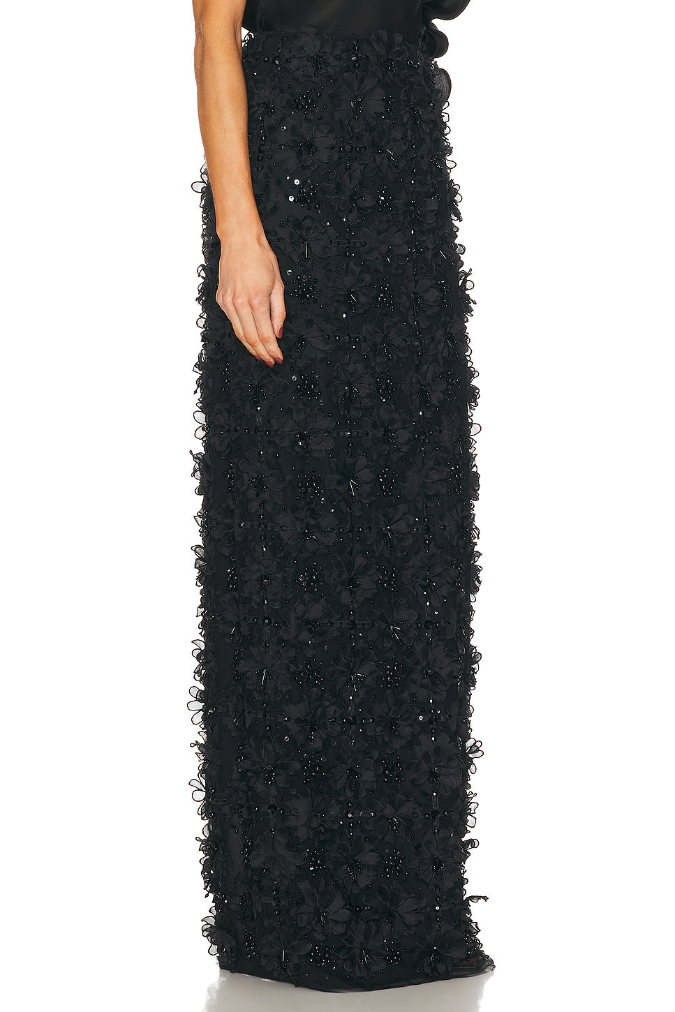 Embellished Column Skirt