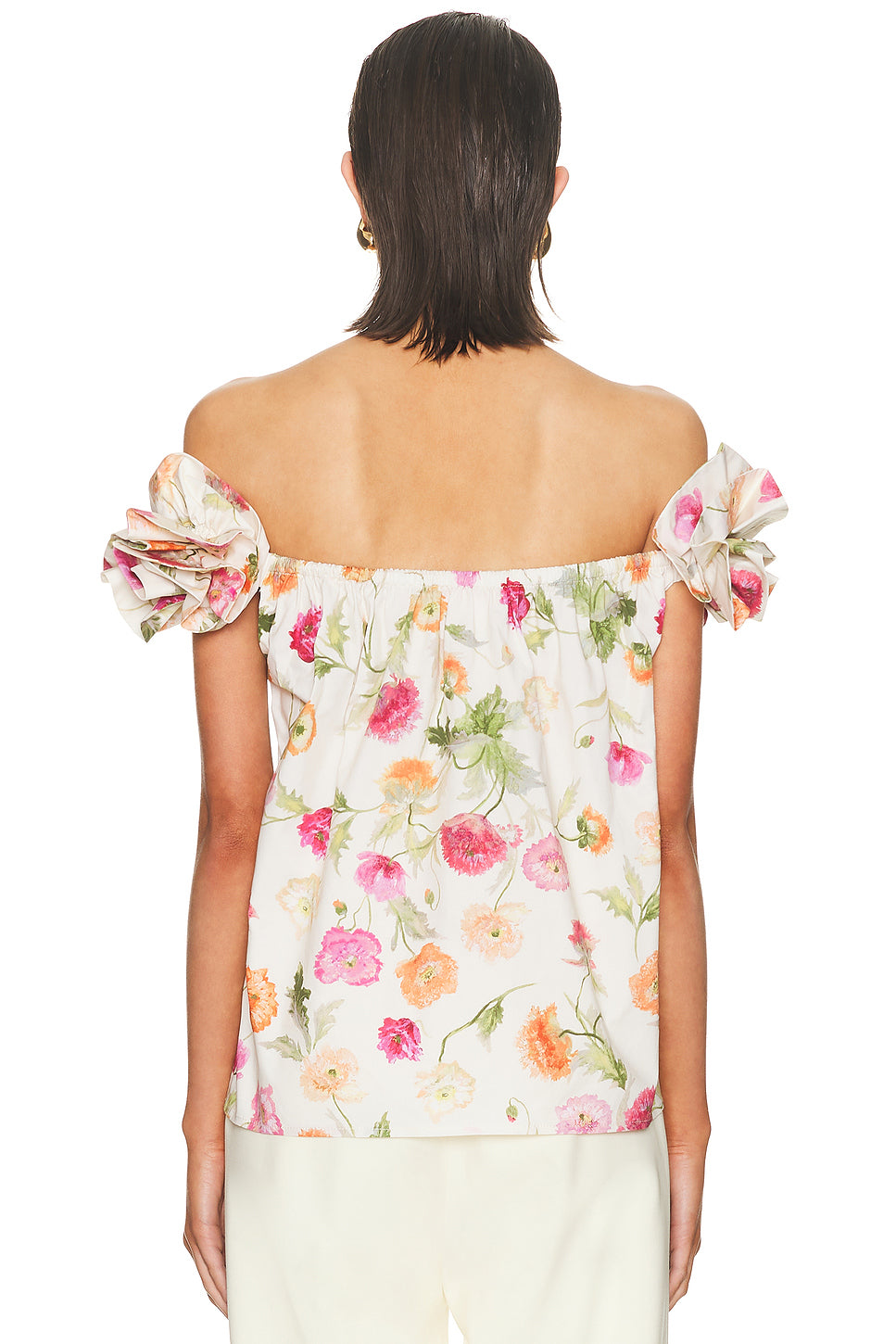 Off The Shoulder Flower Top
