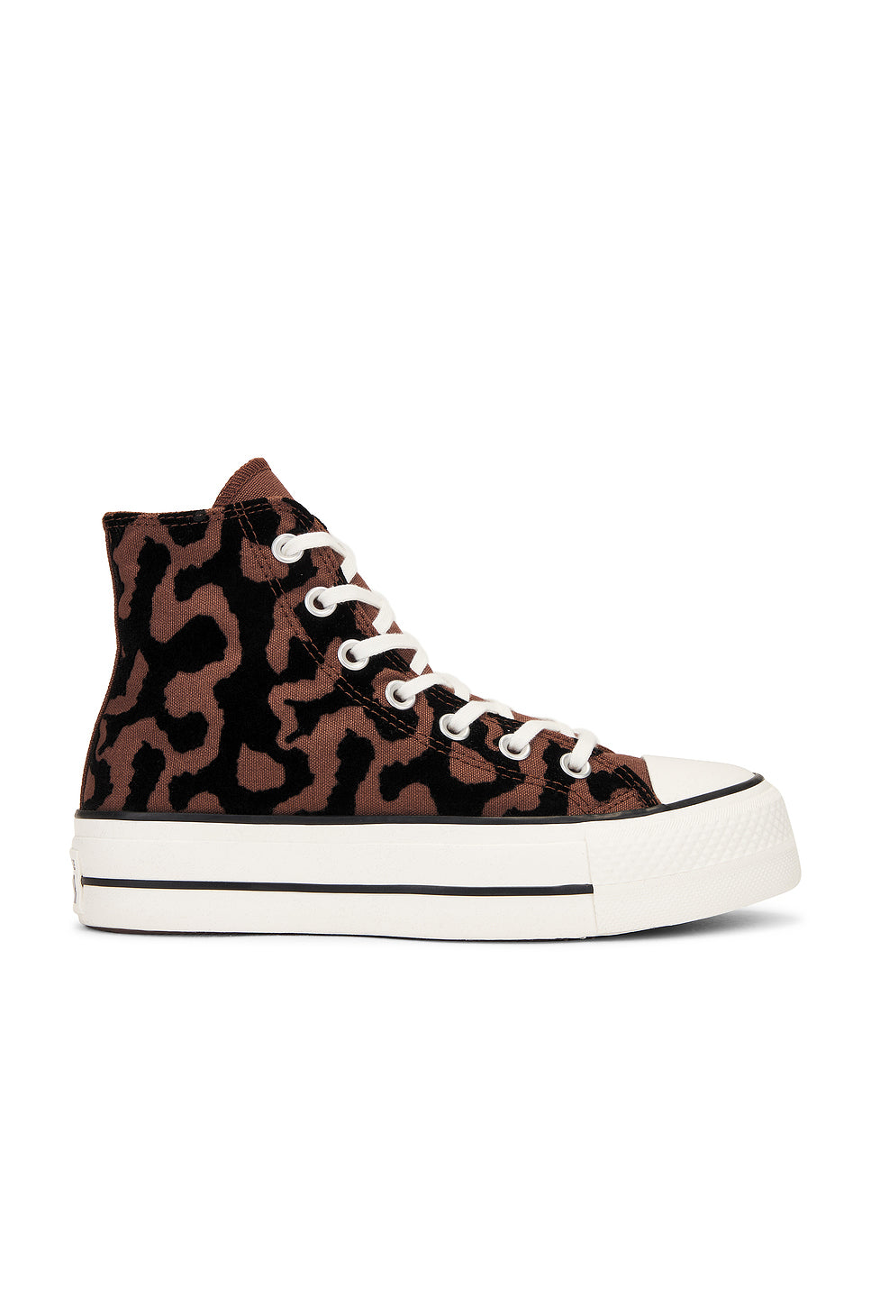 High Top Chuck Taylor All Star Lift Platform Leopard Remix Sneaker