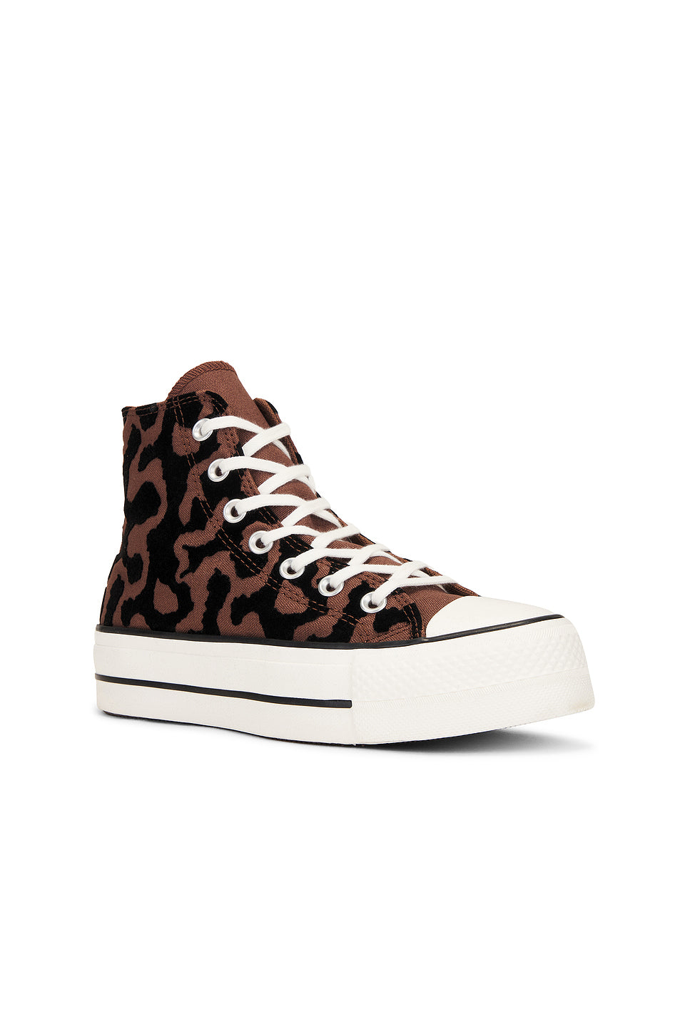 High Top Chuck Taylor All Star Lift Platform Leopard Remix Sneaker