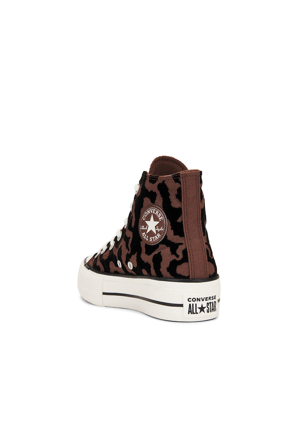 High Top Chuck Taylor All Star Lift Platform Leopard Remix Sneaker