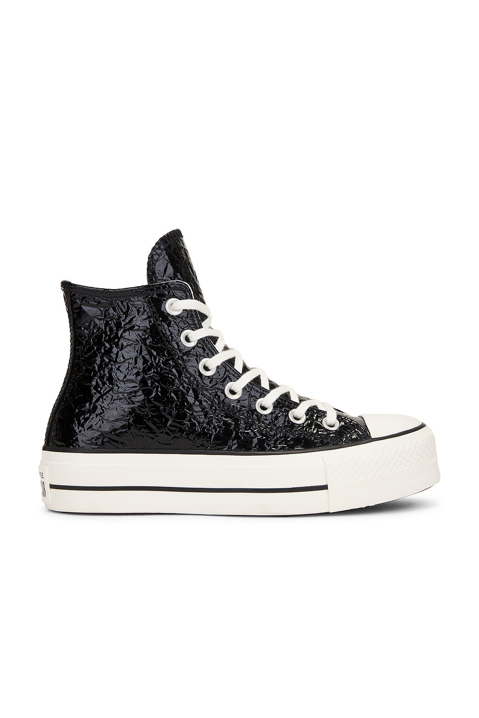 High Top Chuck Taylor All Star Lift Crinkle Leather Sneaker