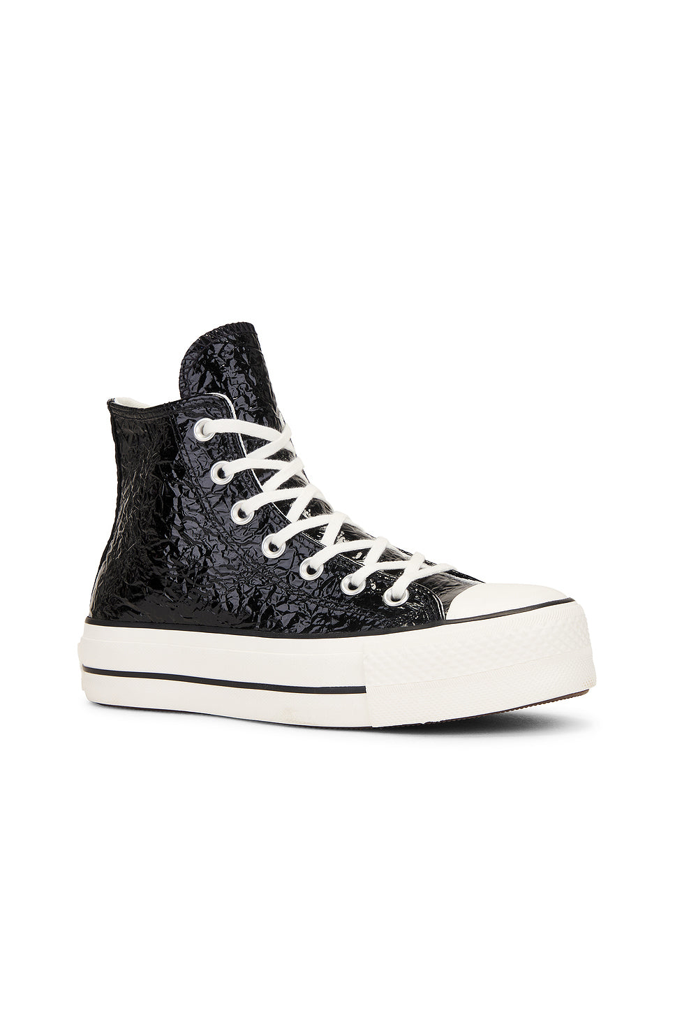 High Top Chuck Taylor All Star Lift Crinkle Leather Sneaker