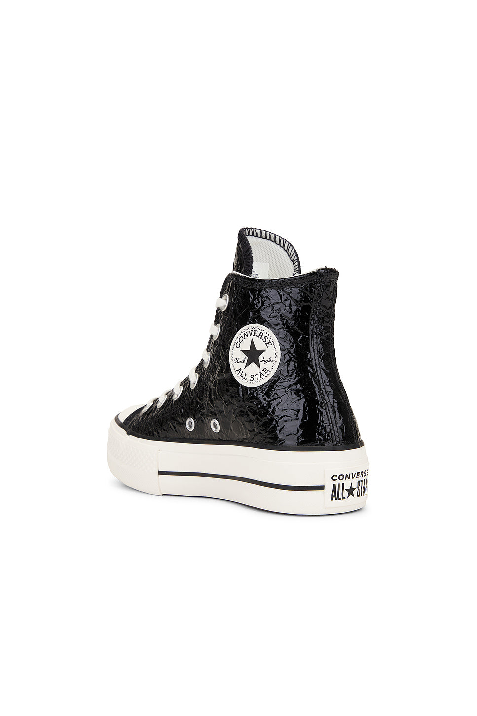 High Top Chuck Taylor All Star Lift Crinkle Leather Sneaker