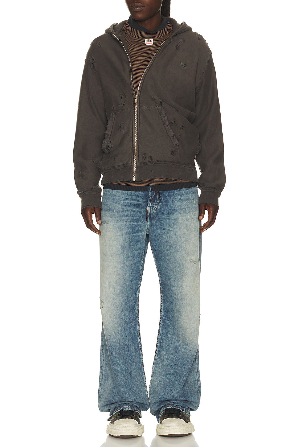 Twisted Distressed Hoodie