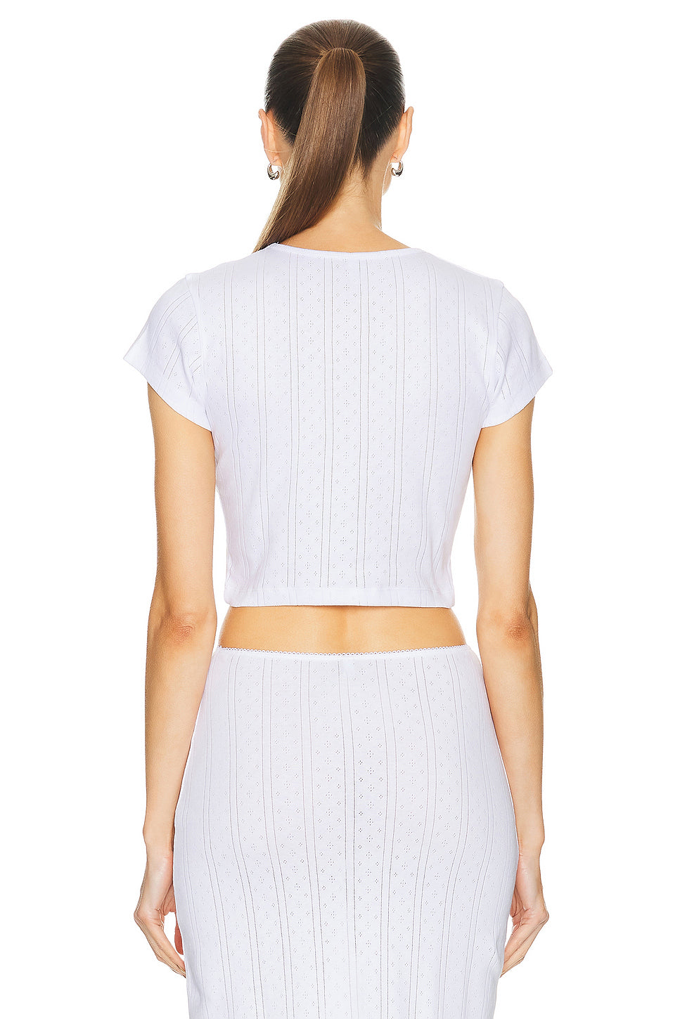 The Cropped Baby Tee in White