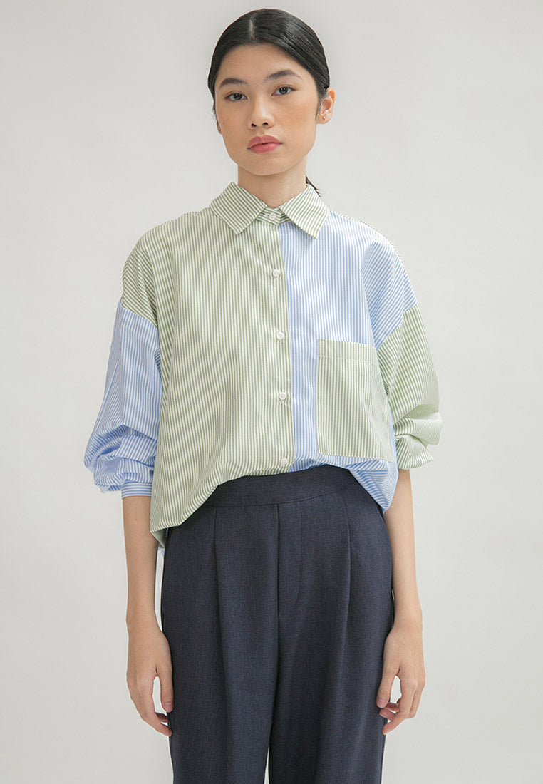 Calista Twotone Shirt