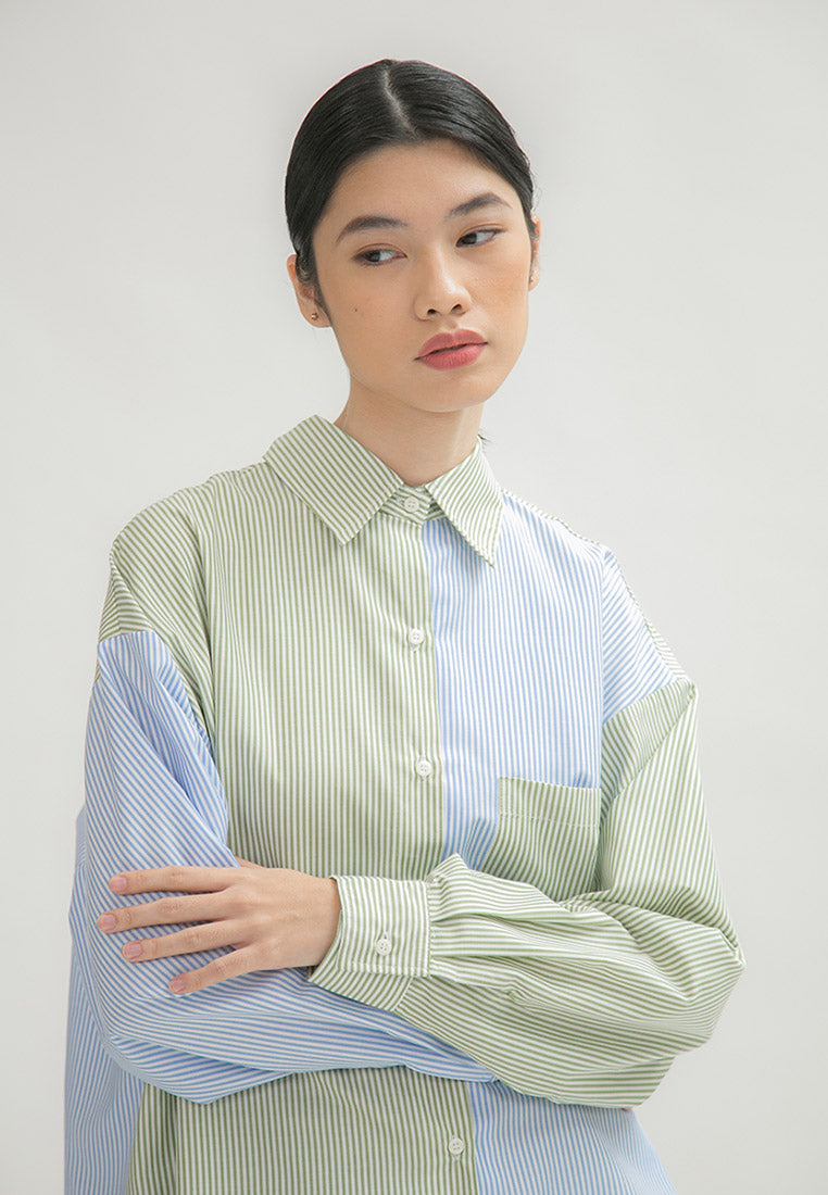 Calista Twotone Shirt