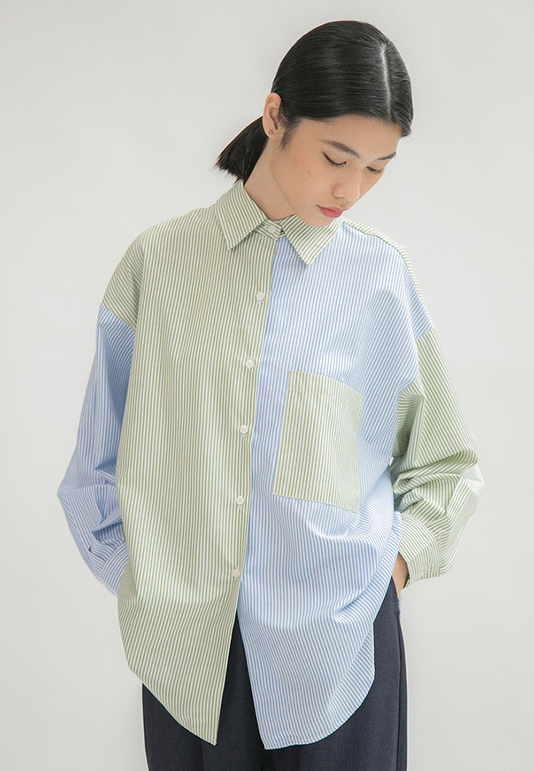 Calista Twotone Shirt