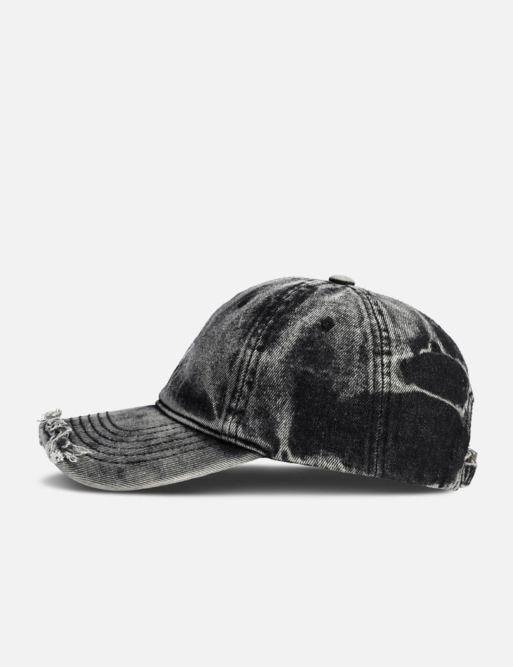 "Aly Distressed Logo Black" Washed Cap