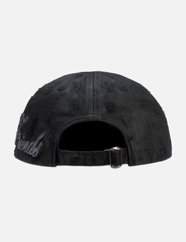 "Thorne" Embroidered Cap In Black