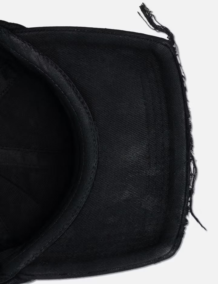 "Thorne" Embroidered Cap In Black