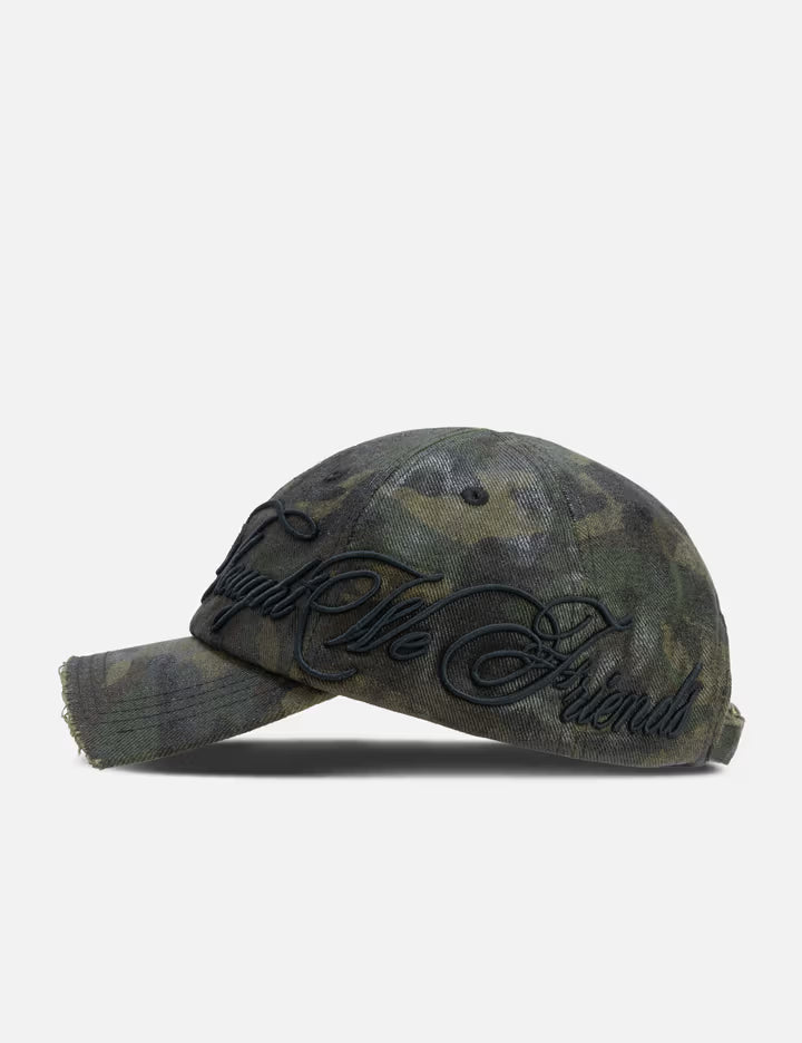 "Thorne" Embroidered Cap In Camo
