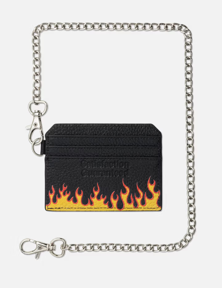 Leather Card Holder with Chain