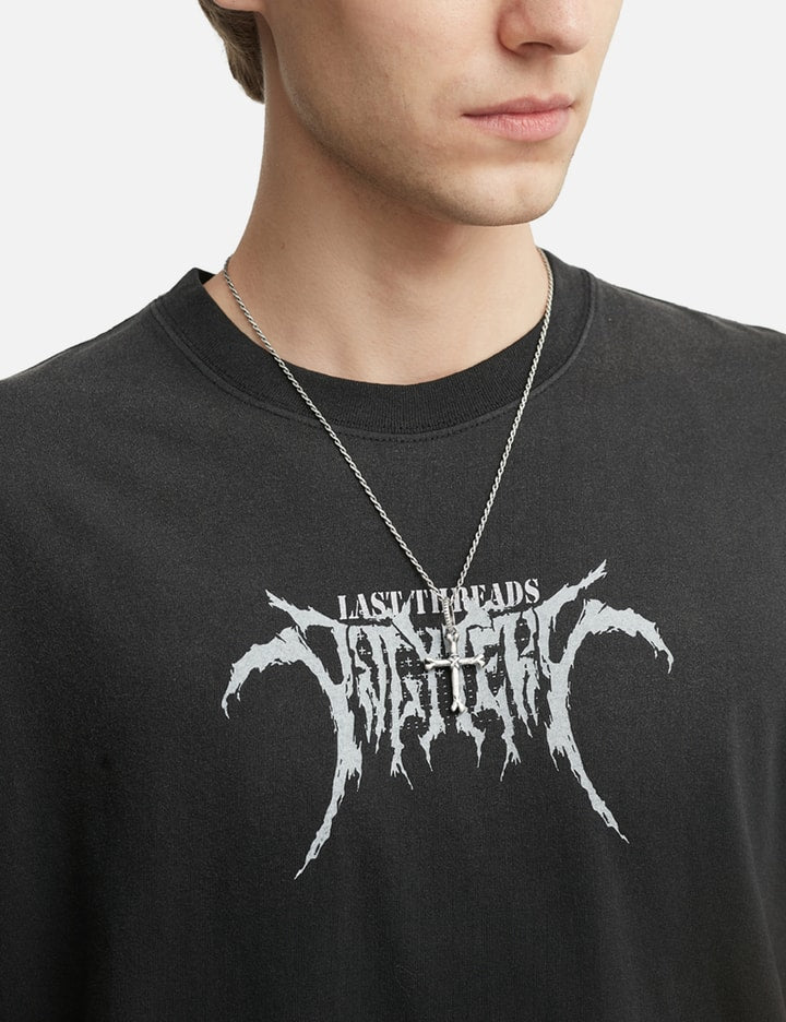 925 Silver Pendant Cross Bone