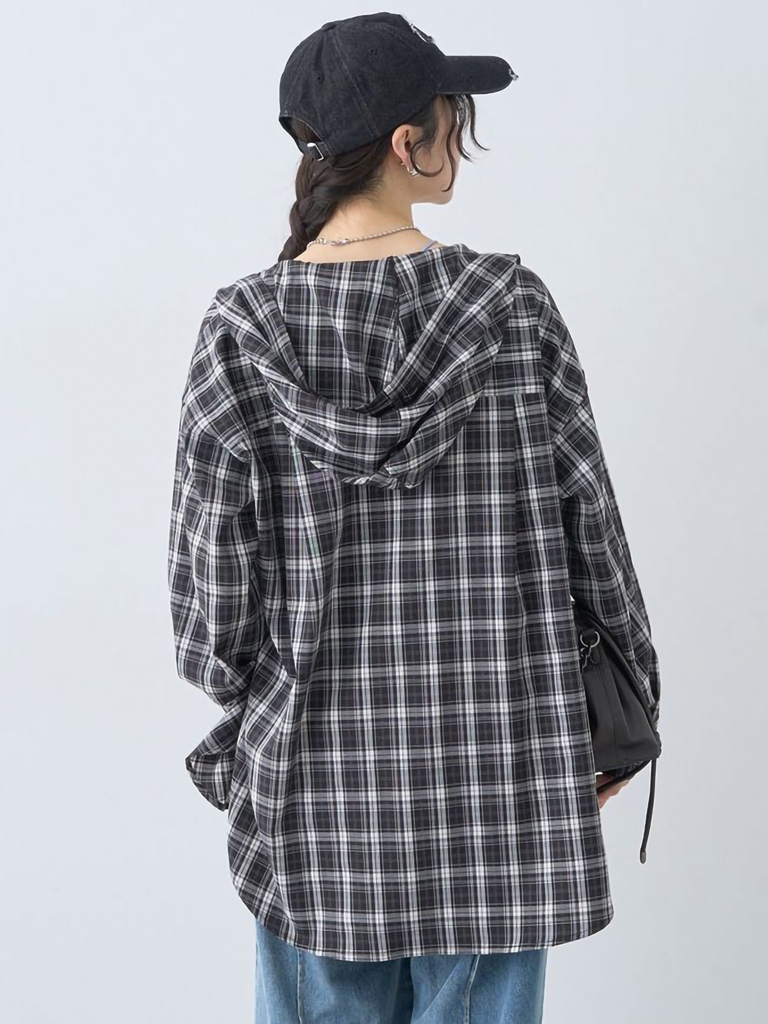 Chiaki Hoodie Check Shirt