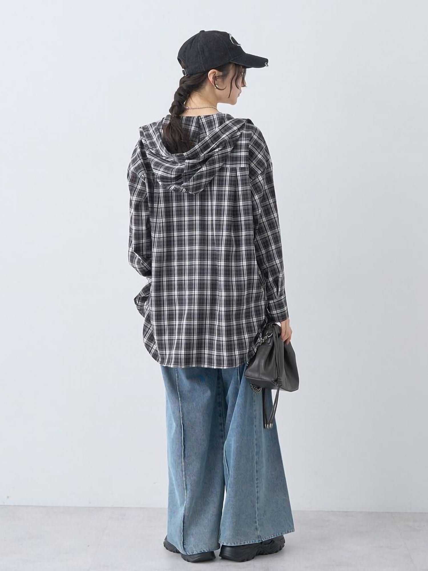 Chiaki Hoodie Check Shirt