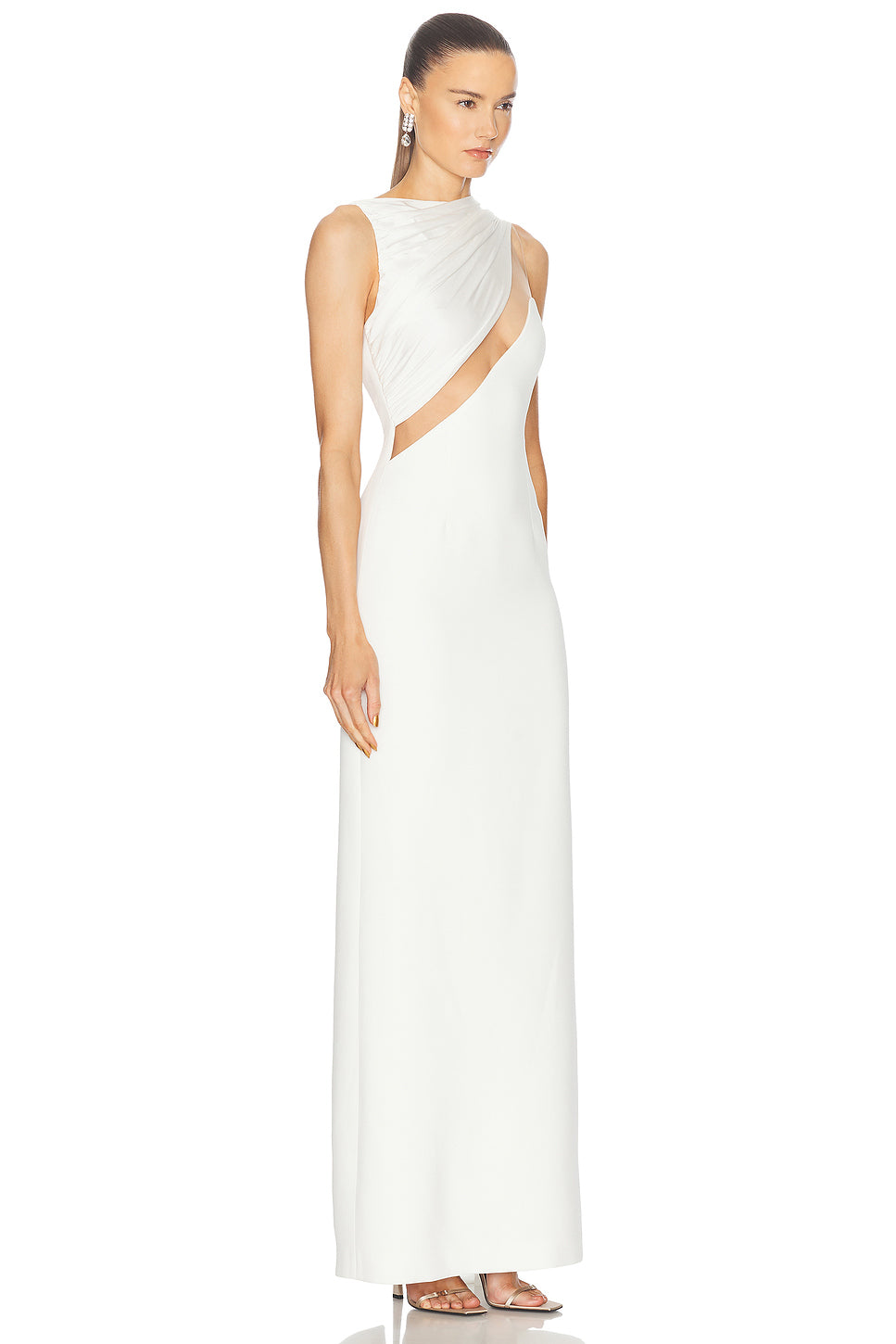 Draped Chest Detail Gown