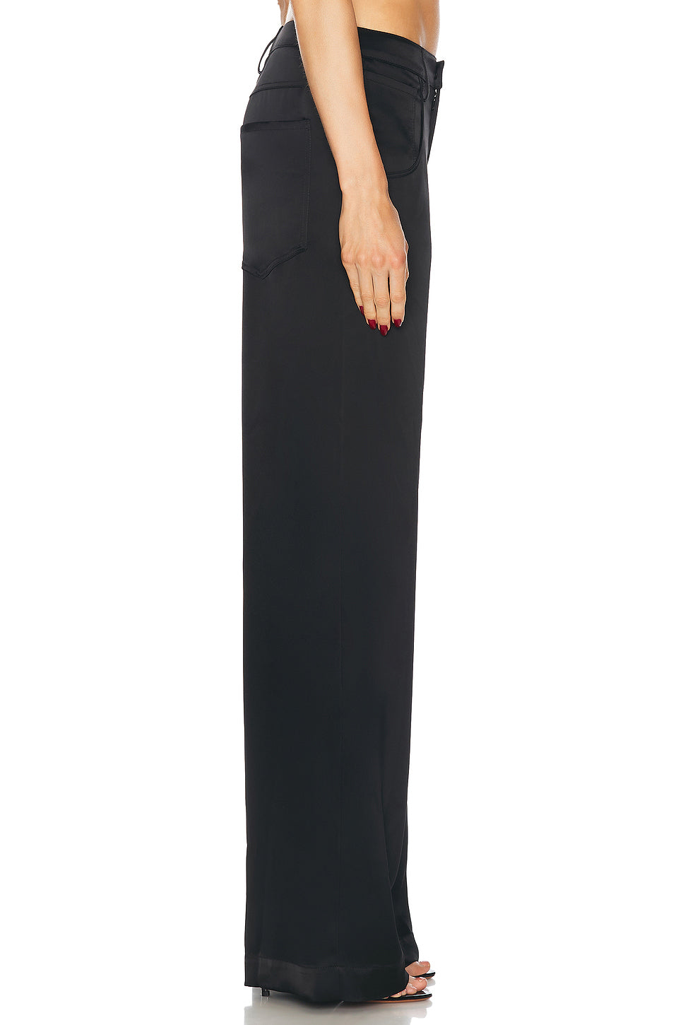 Satin Wide Leg Trouser