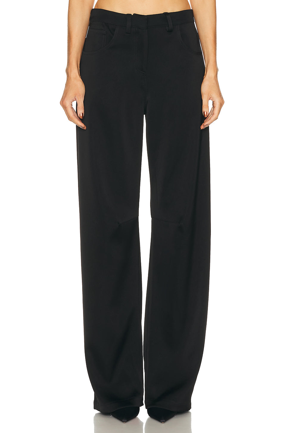 Barrel Leg Satin Pant