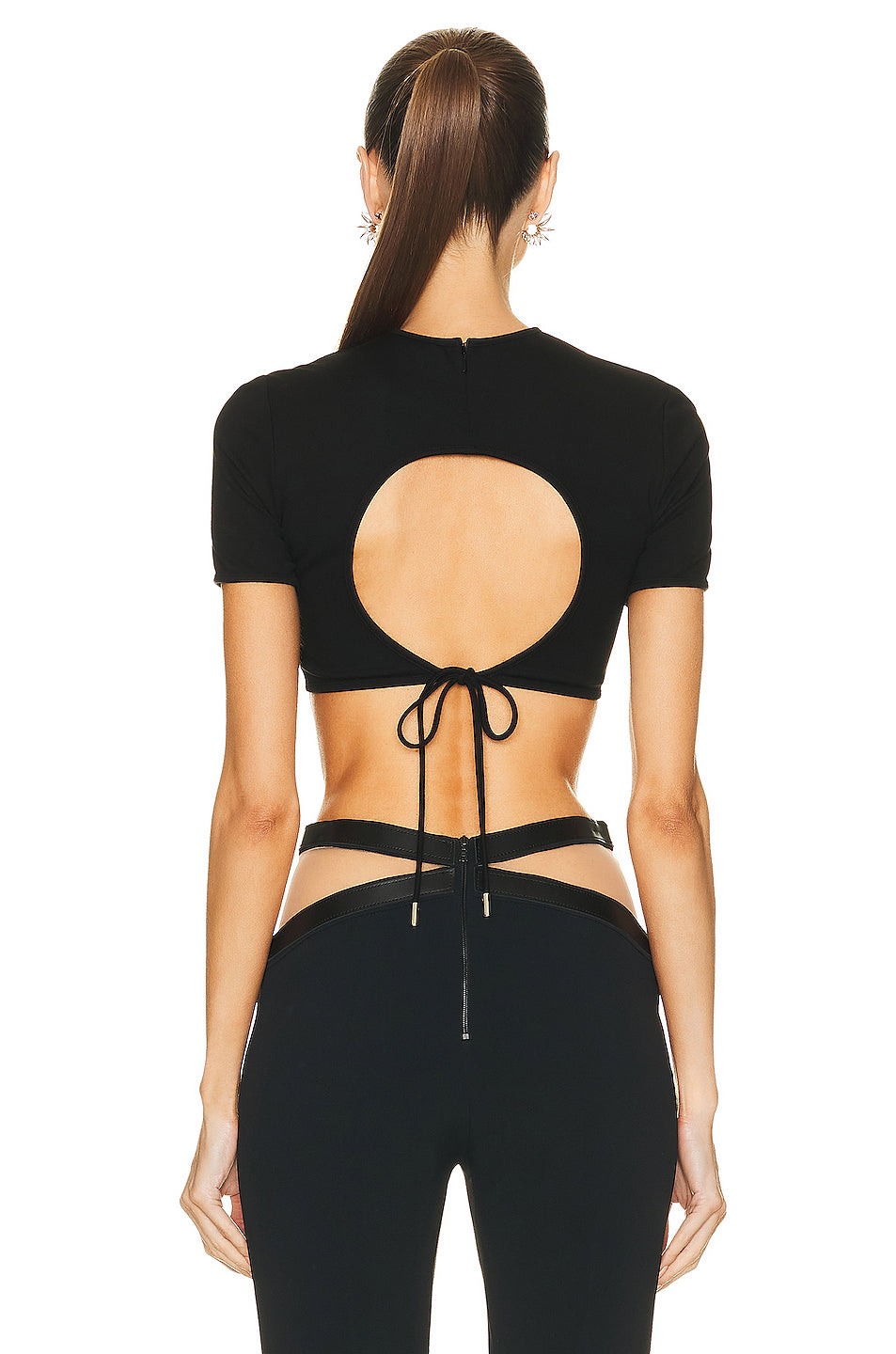 Circle Back Cut Out Crop Top