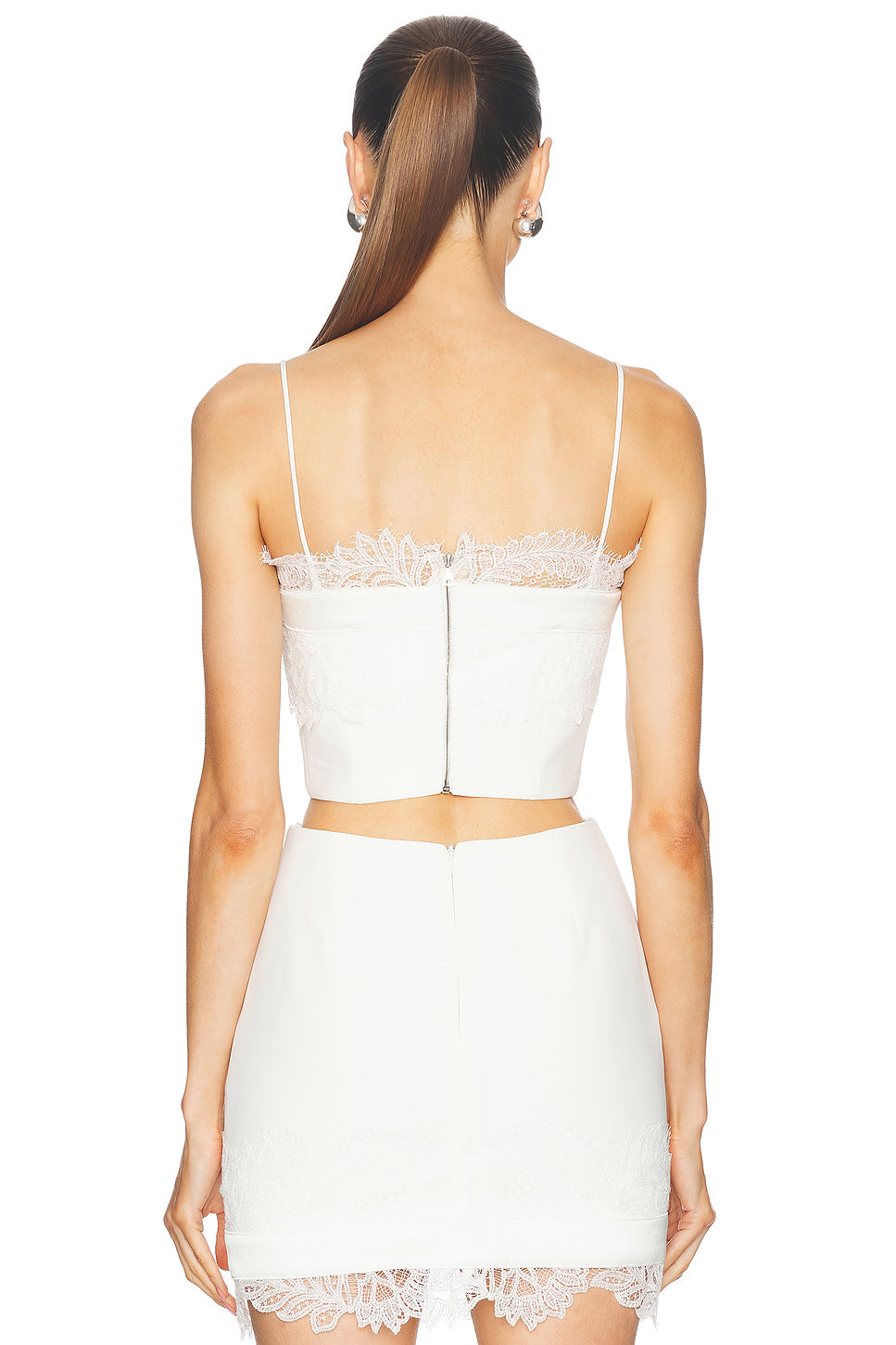 Lace Bra Detail Strapless Top