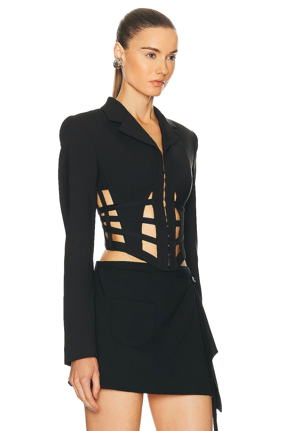 Cage Corset Blazer Top