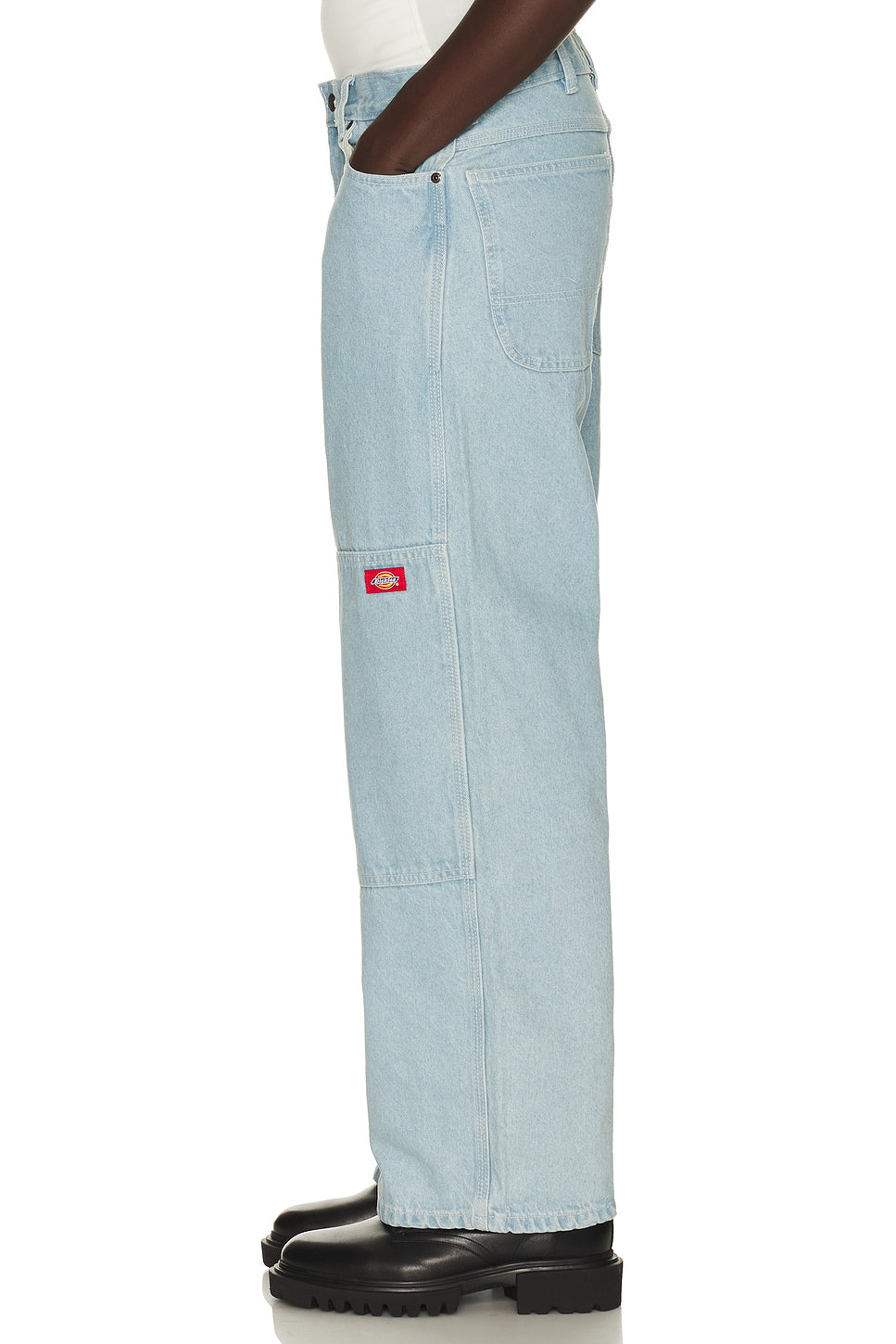 Loose Straight Double Knee Jean