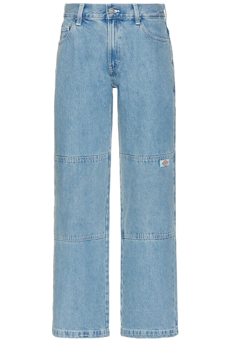 Loose Fit Double Knee Denim Pant