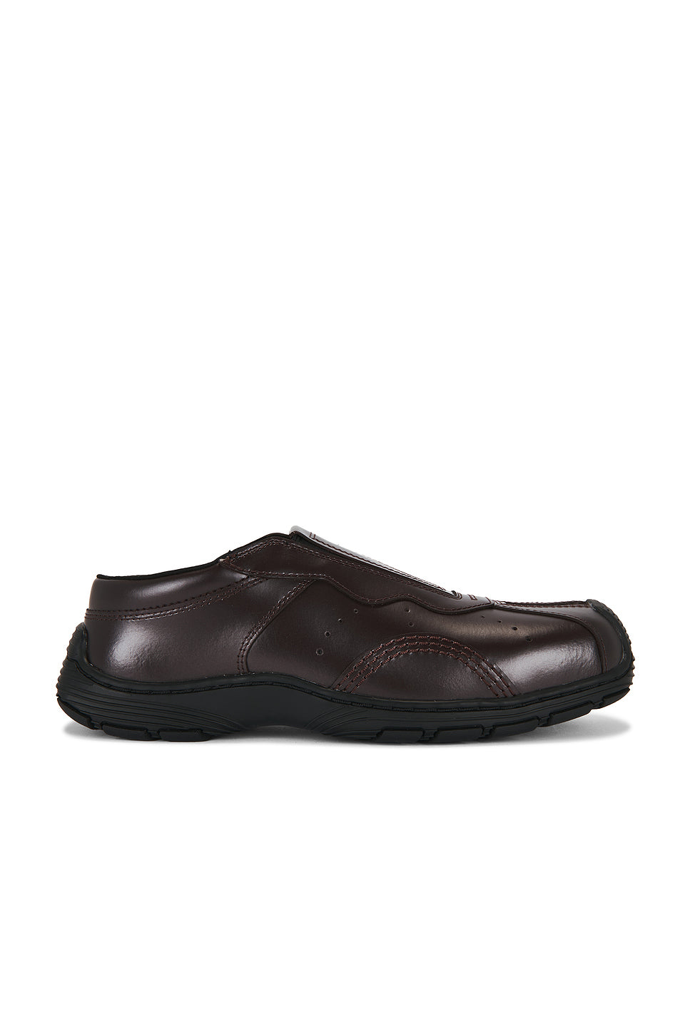 Satin Finish Leather Aurix Mule