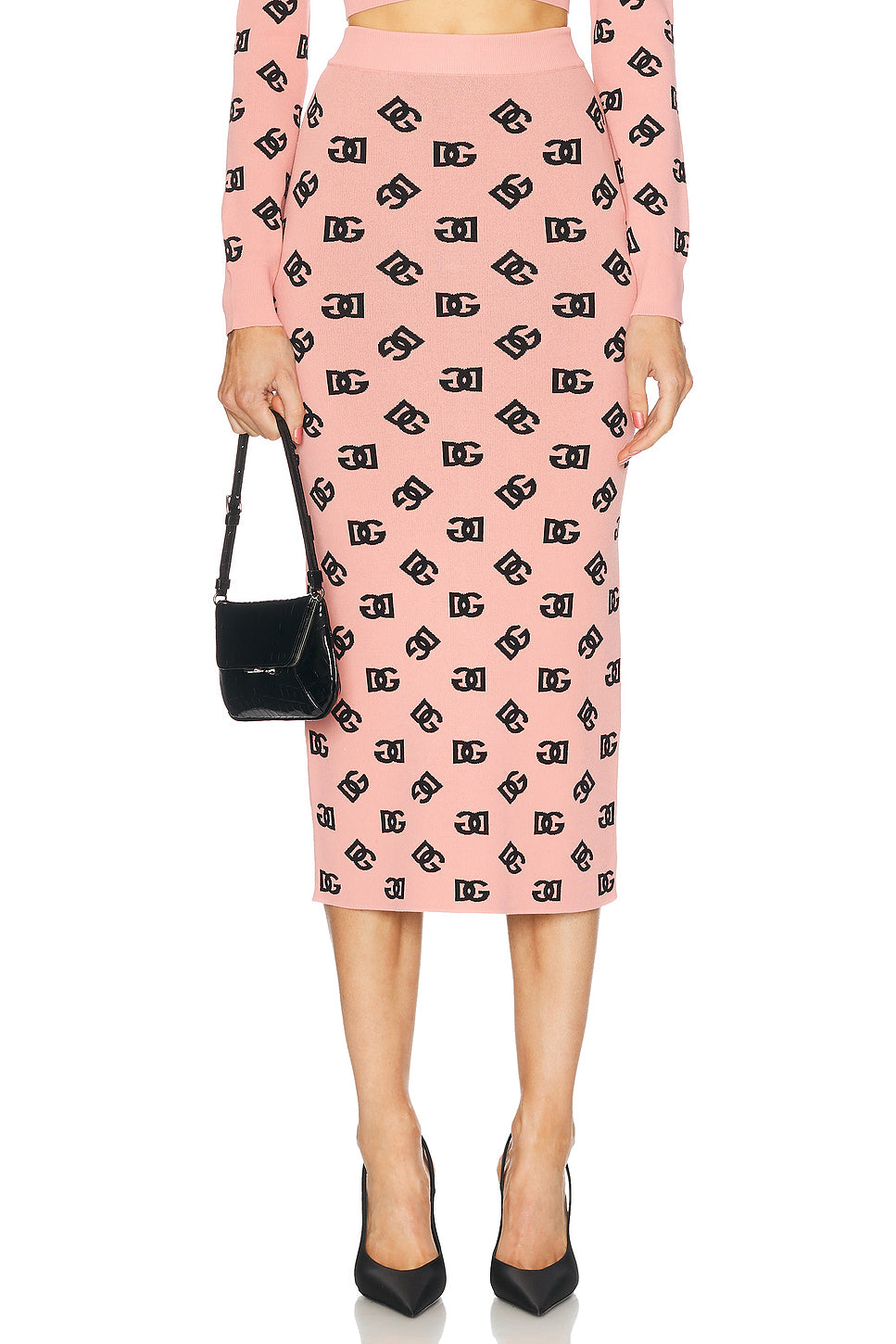 Jacquard Pencil Skirt