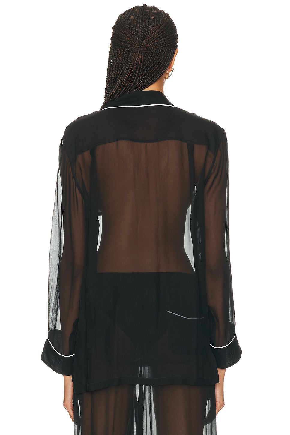 Sheer Button Up Top