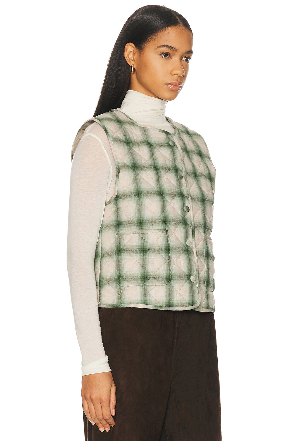 The Quilted Plaid Flannel Vest