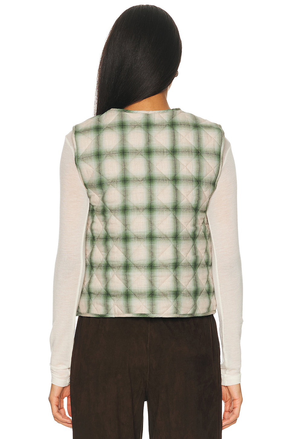 The Quilted Plaid Flannel Vest