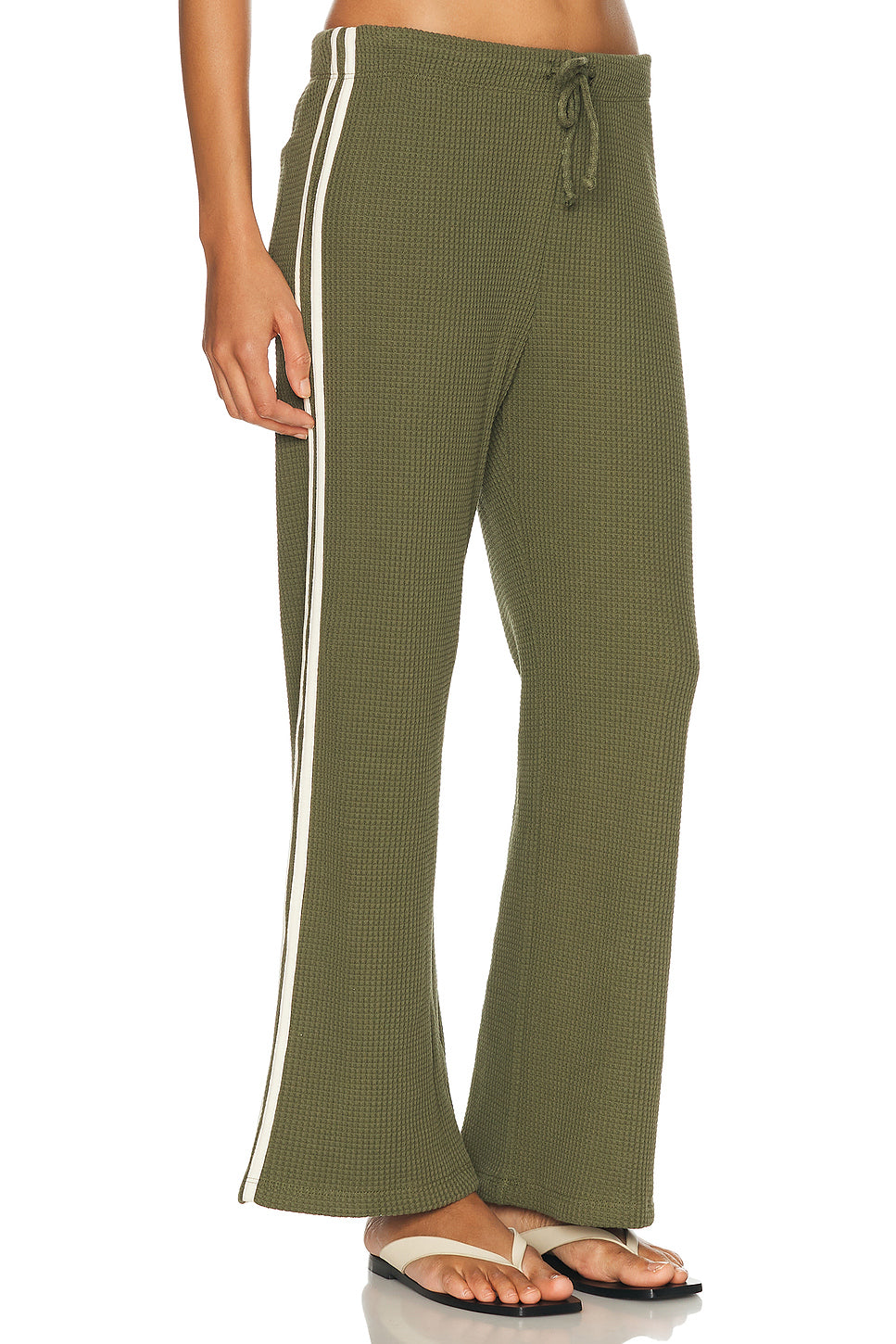 The Thermal Stripe Crop Pant
