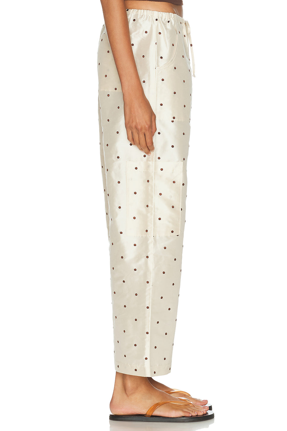 The Taffeta Drawstring Cargo Pant