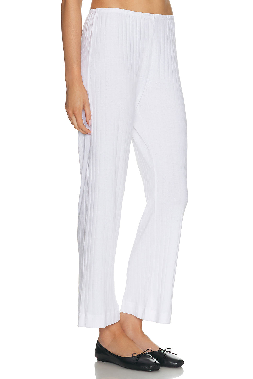The Pointelle Simple Crop Pant