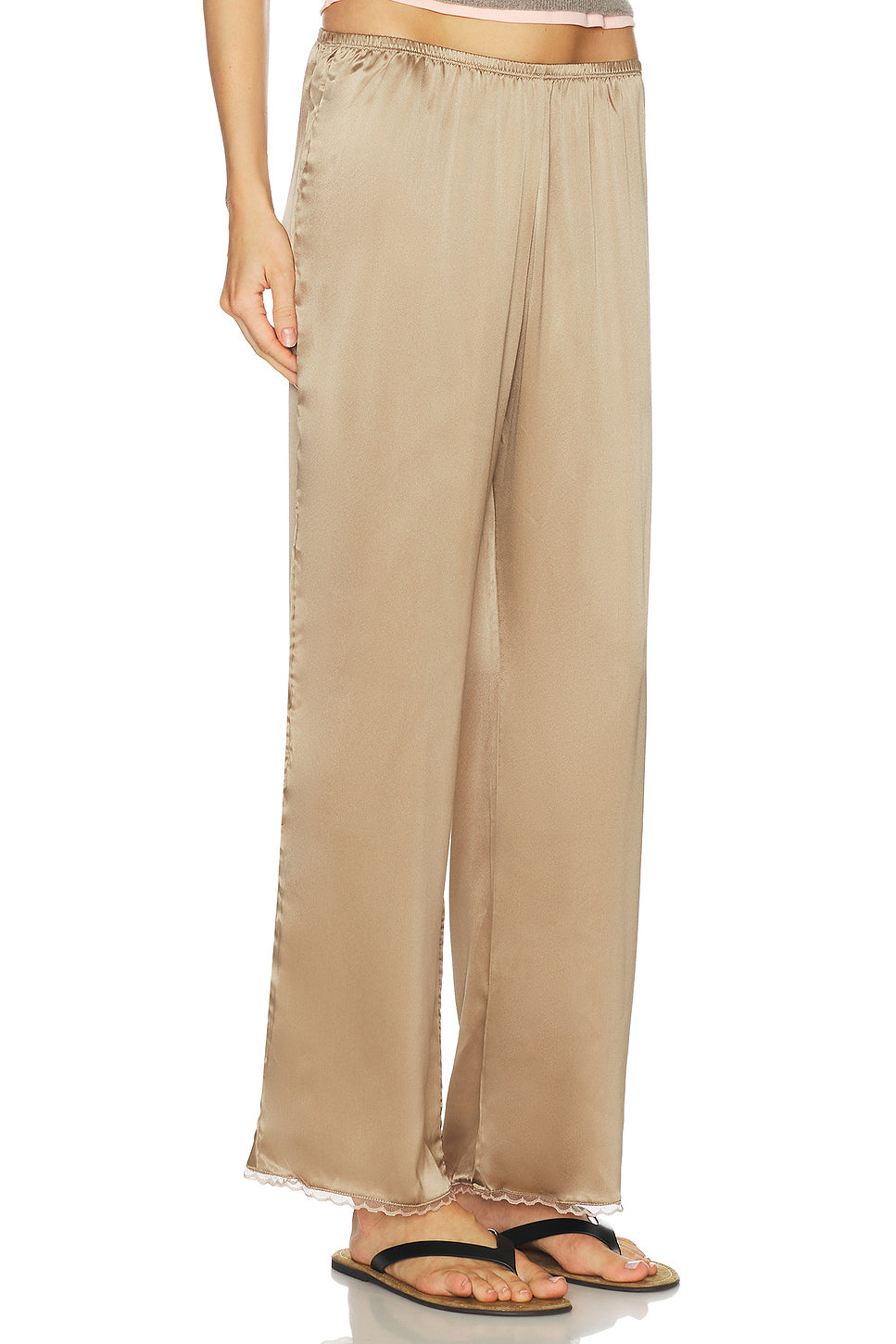 The Silk Lace Simple Pant