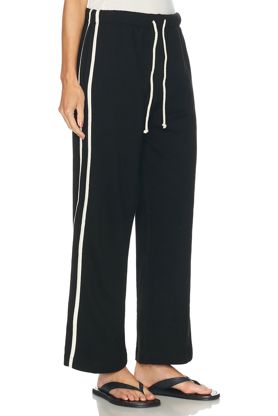 Eco-Terry Stripe Crop Pant
