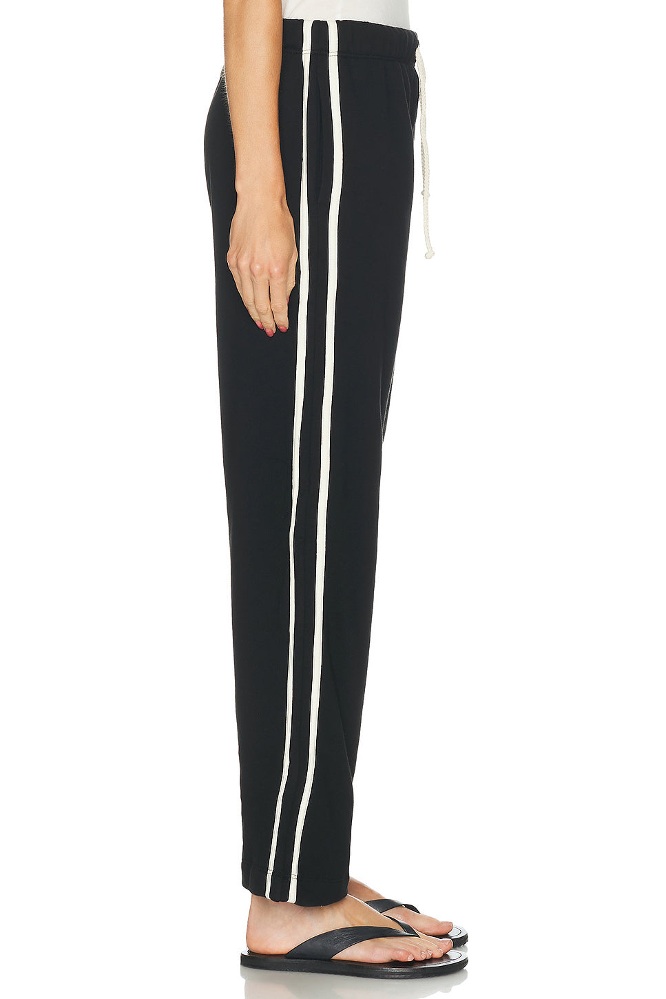 Eco-Terry Stripe Crop Pant