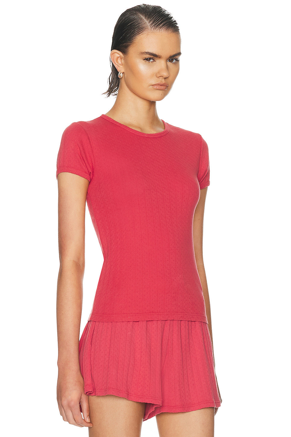 The Pointelle Baby Tee
