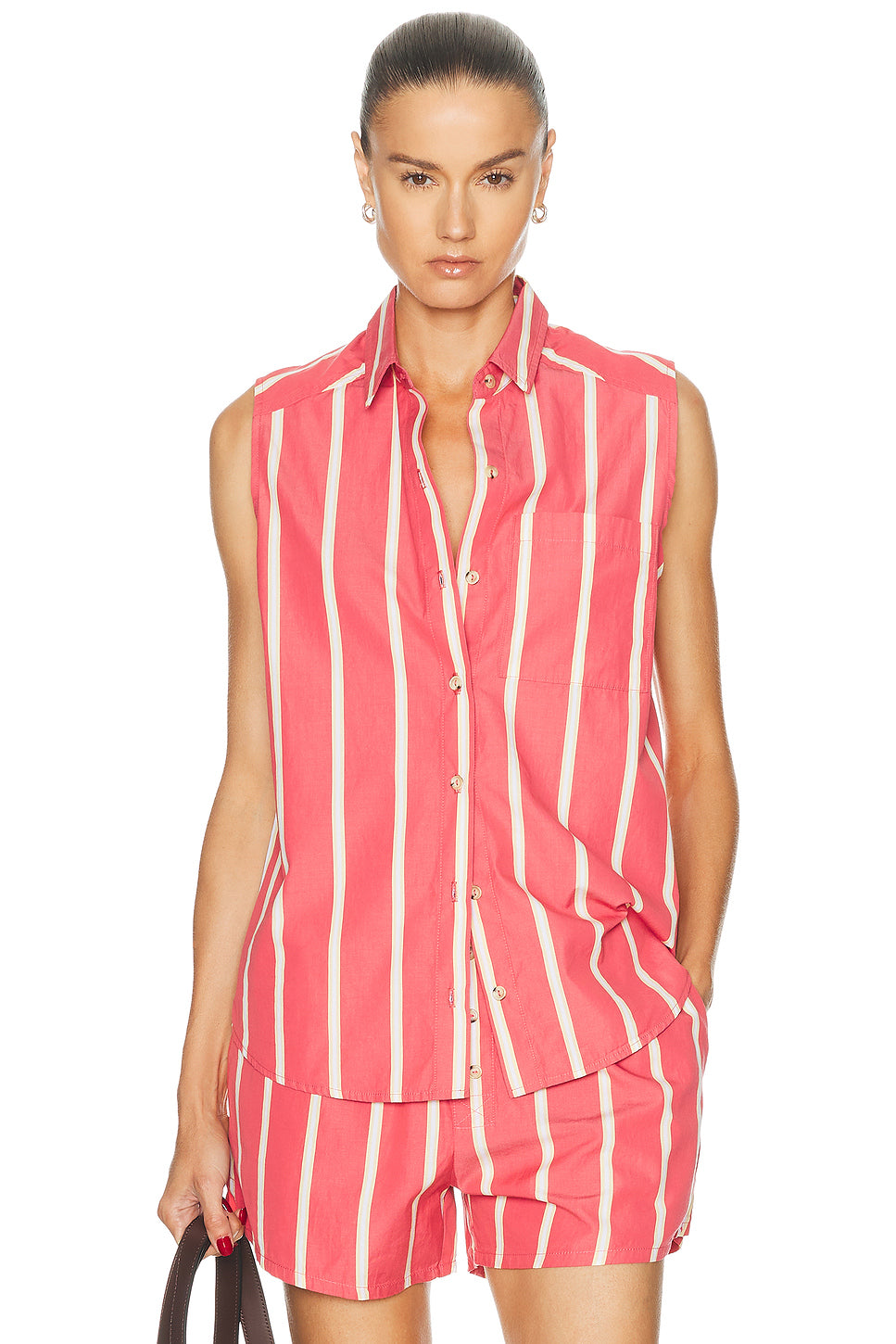 The Pop Sleeveless Striped Top