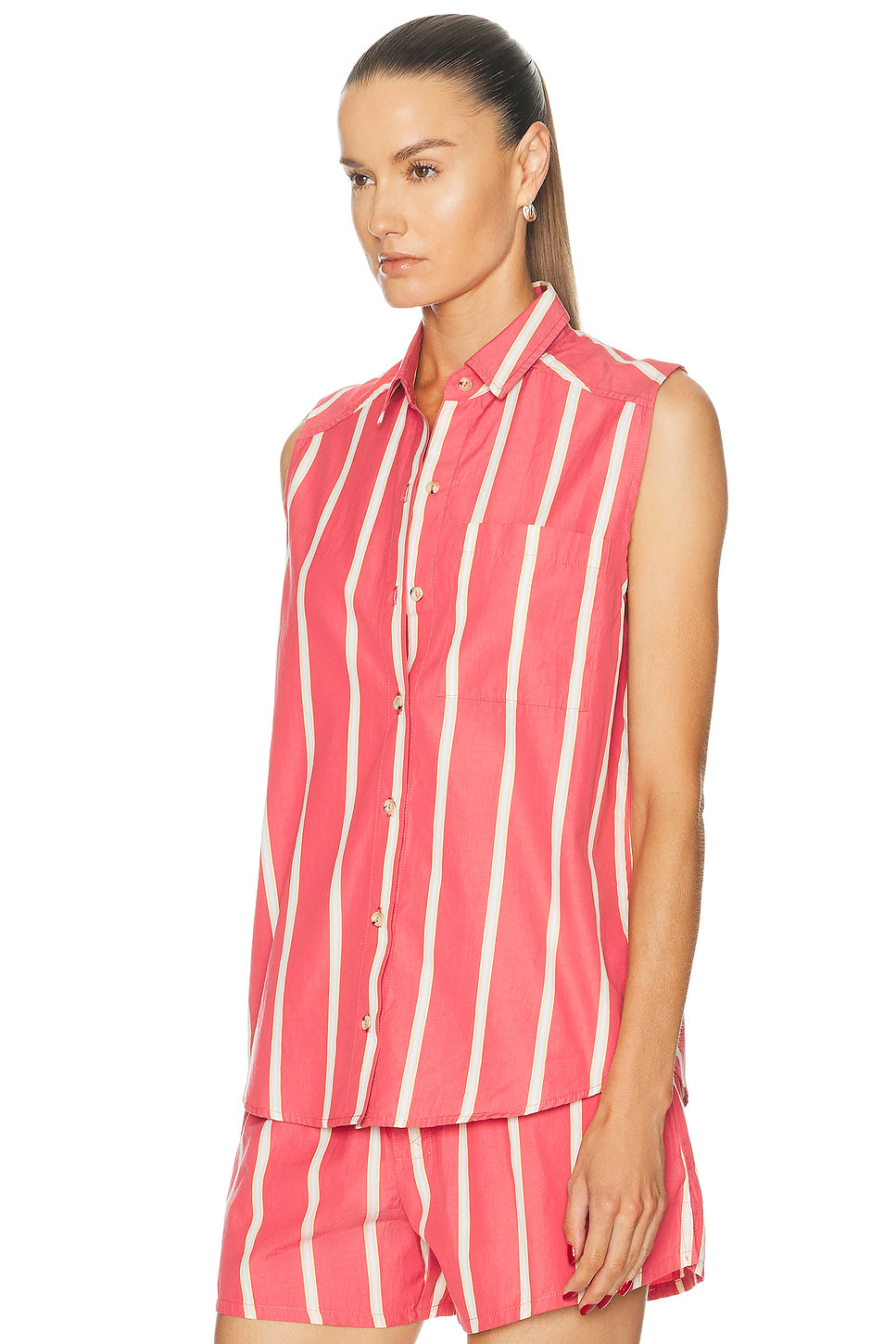 The Pop Sleeveless Striped Top