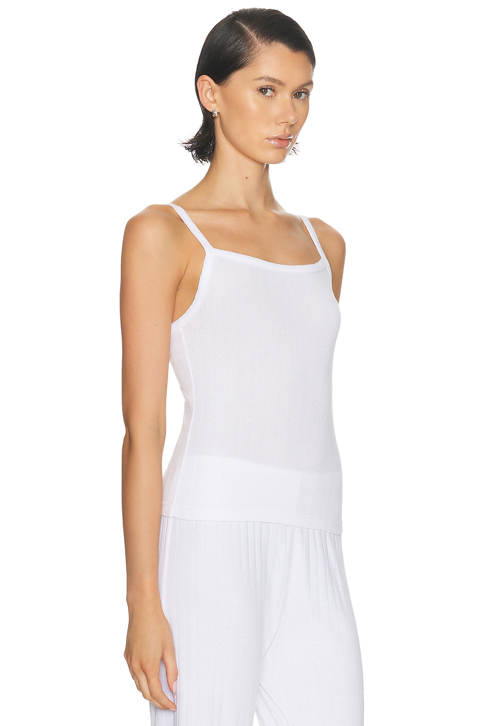 The Pointelle Square Neck Tank Top