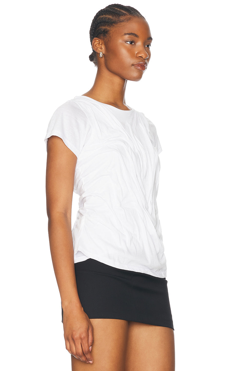 Wetlook Draped Tee