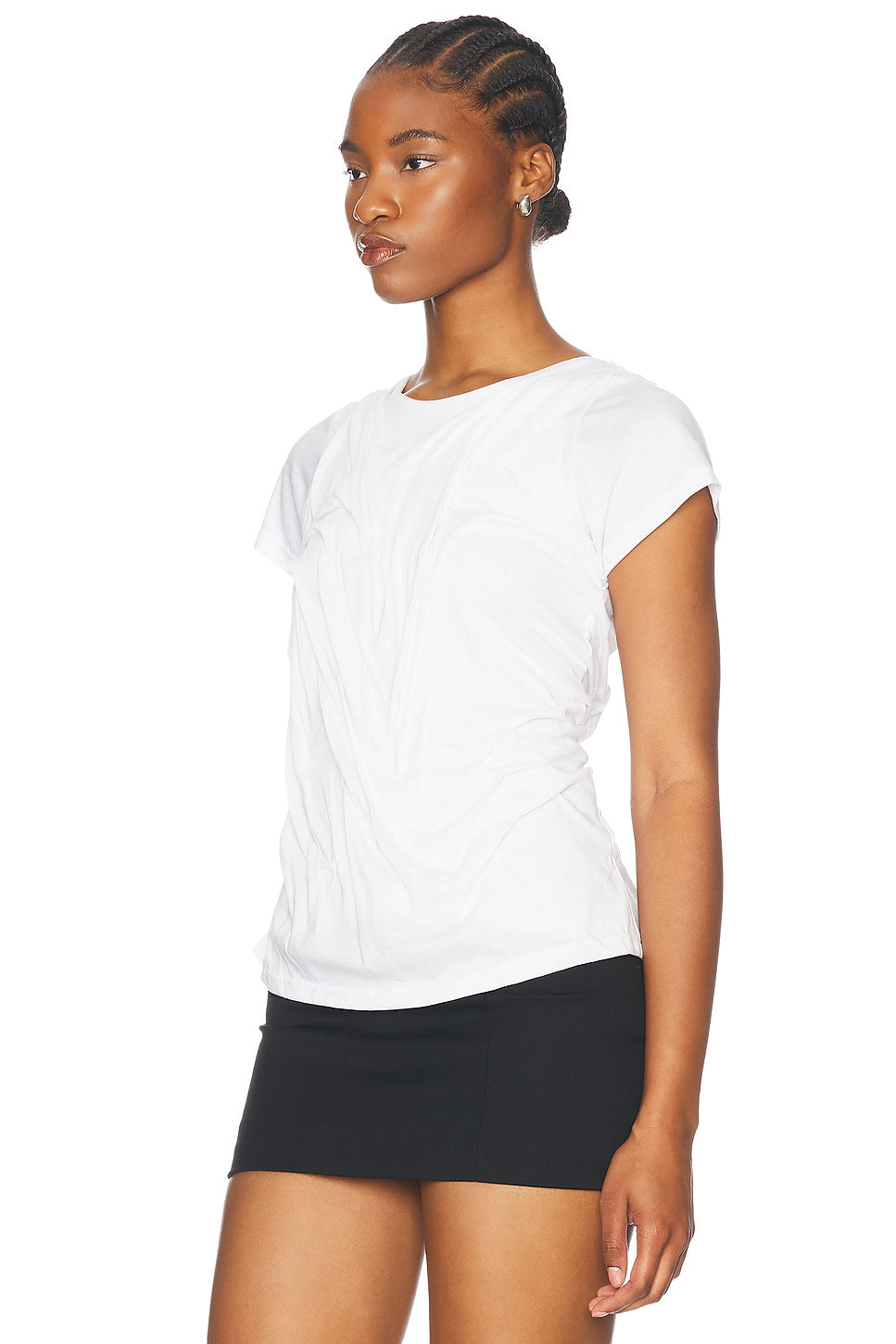 Wetlook Draped Tee