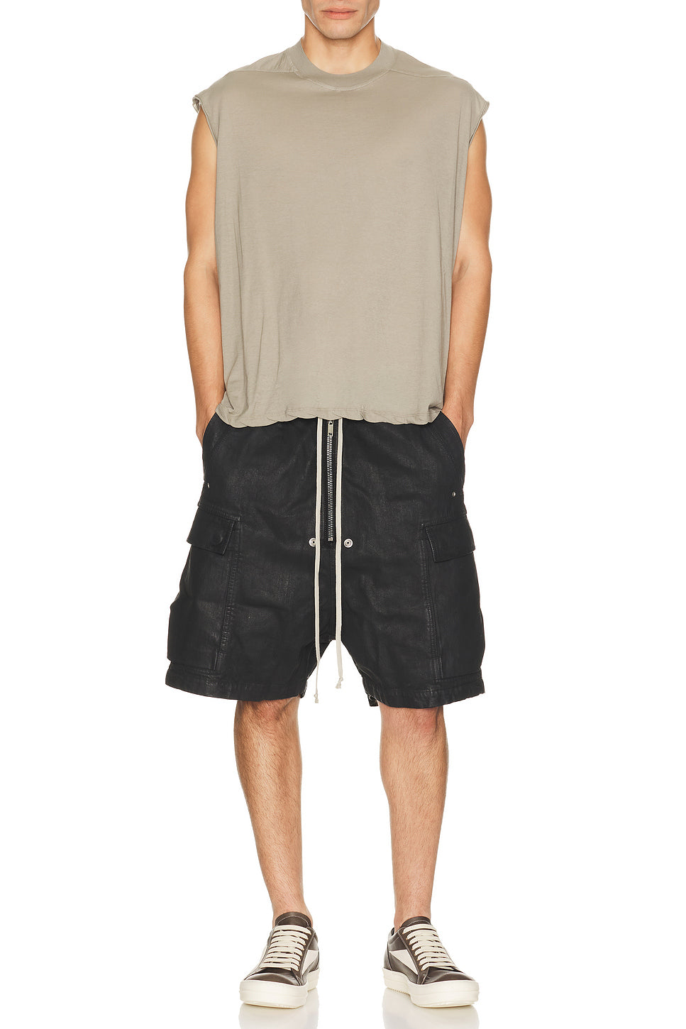 Cropped Tarp Tank