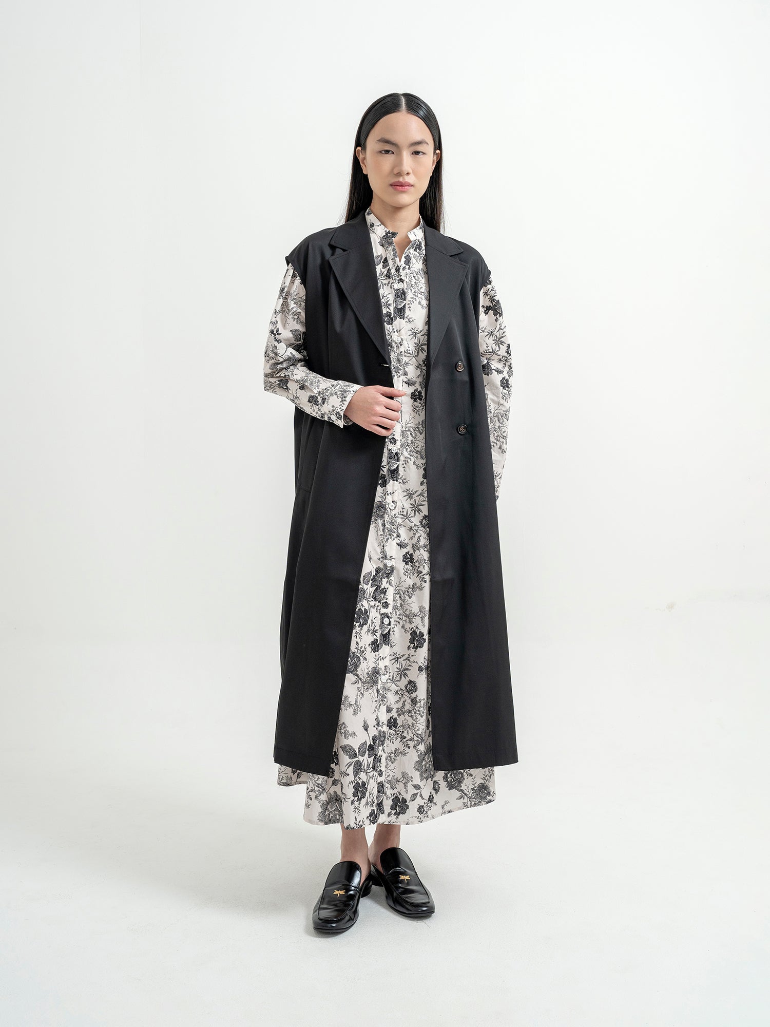 Neida Sleeveless trench Jacket